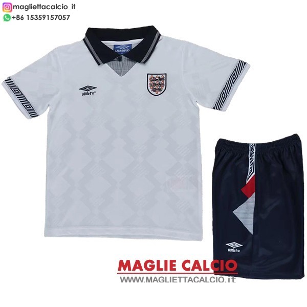 prima magliette inghilterra bambino retro 1990