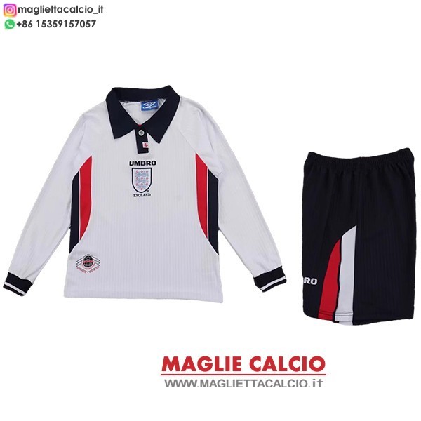 prima ml magliette inghilterra bambino retro 1998