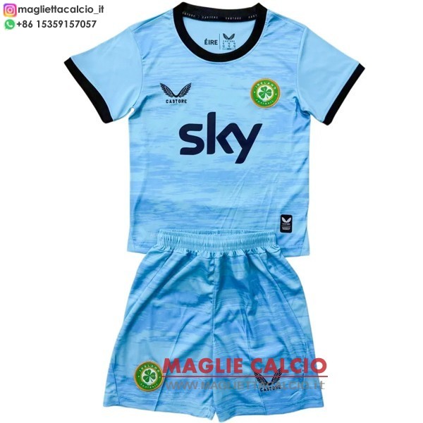 nuova portiere maglietta set completo irlanda bambino 2026 blu