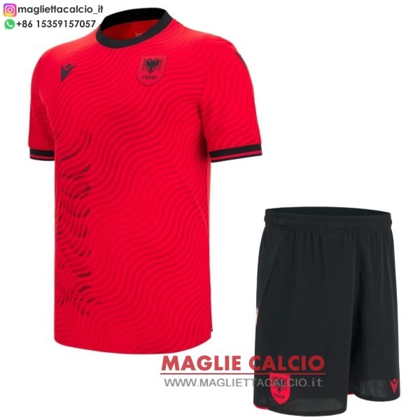 nuova prima magliette albania set completo bambino 2026