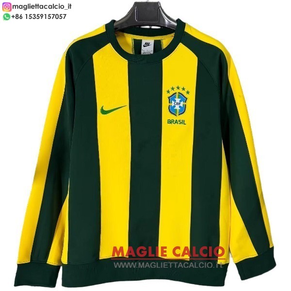 nuova brasil felpa girocollo blu verde 2026