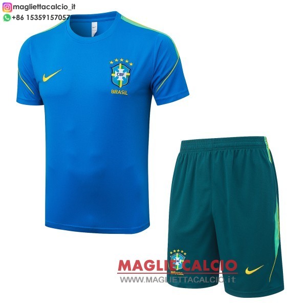 formazione set completo divisione magliette brasile 2026 blu giallo verde
