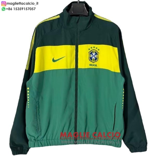 nuova brasil giacca a vento giallo verde 2026