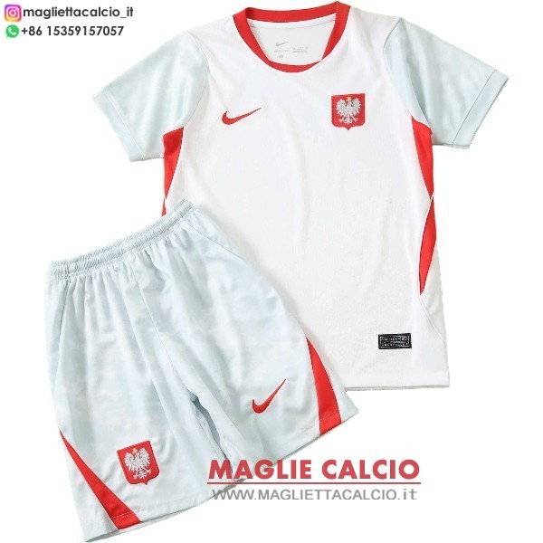 nuova prima magliette polonia set completo bambino 2026