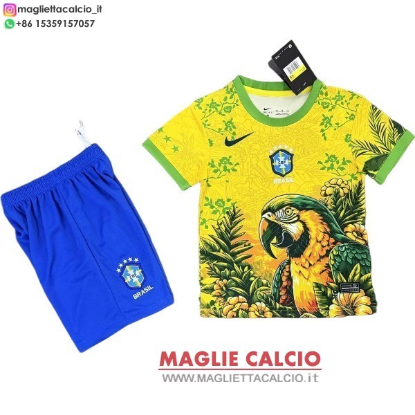 nuova speciale magliette Brasile bambino 2026 Giallo