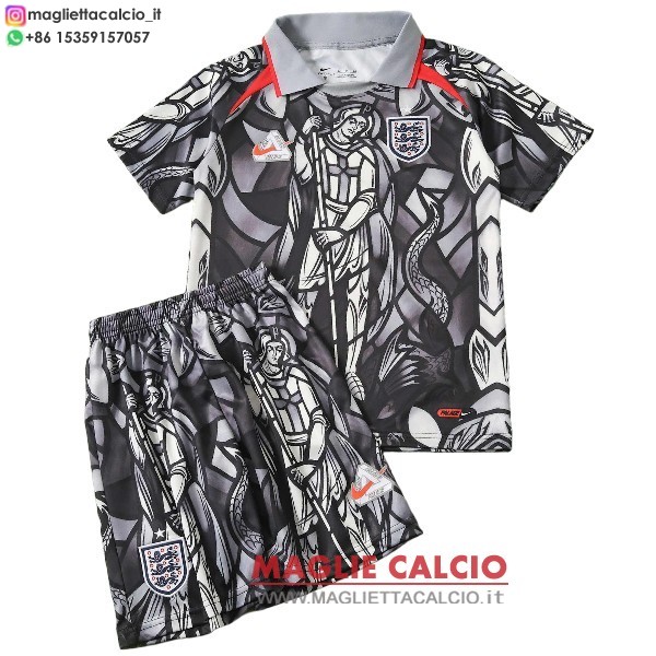 speciale magliette inghilterra bambino 2026 grigio II bianco
