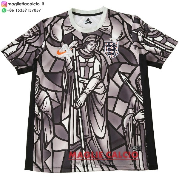 thailandia Speciale magliette nazionale inghilterra 2026 Grigio i Bianco