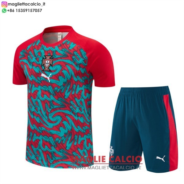 nuova formazione set completo divisione magliette portogallo 2026 rosso I verde