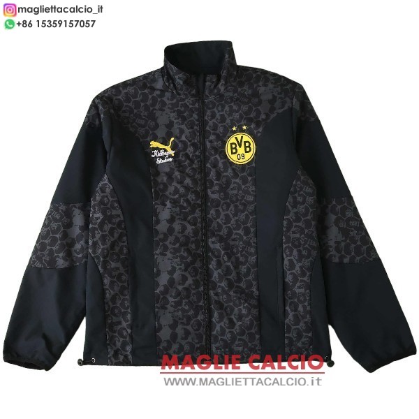 nuova borussia dortmund nero giacca a vento 2025-2026