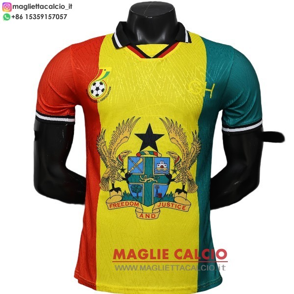 thailandia speciale giocatori magliette nazionale ghana 2026 giallo rosso verde