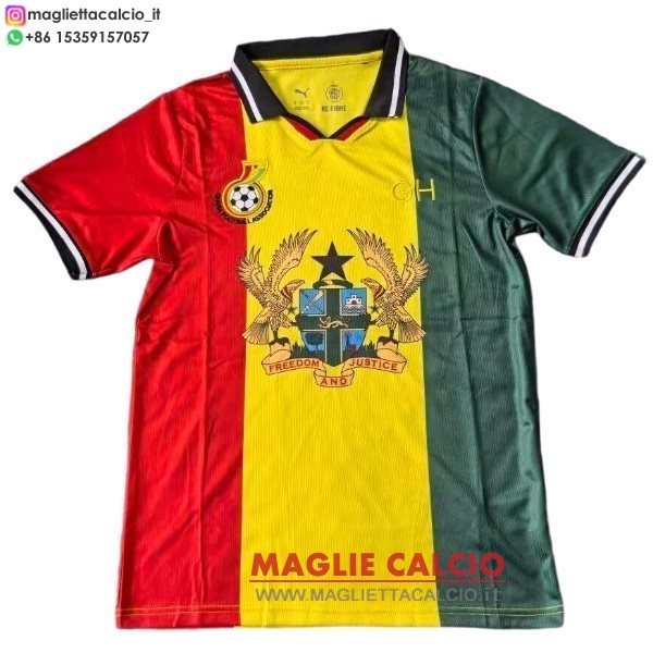 thailandia speciale magliette nazionale ghana 2026 rosso giallo verde
