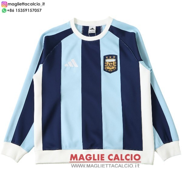nuova argentina blu i bianco felpa girocollo 2026