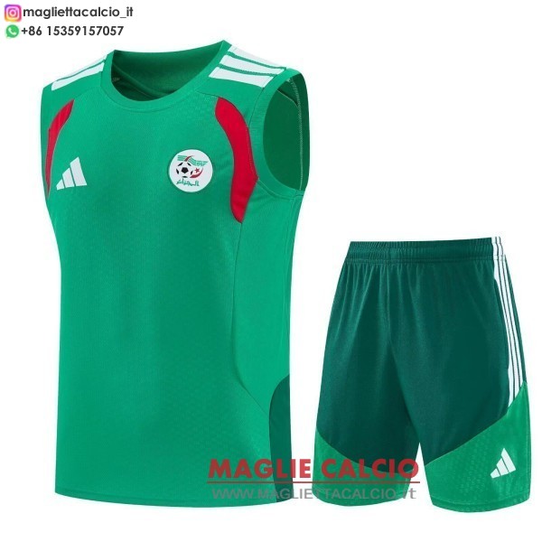 nuova senza maniche formazione set completo divisione magliette algeria 2026 verde