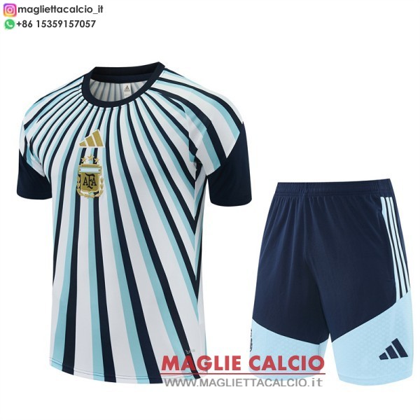 nuova formazione set completo divisione magliette argentina 2026 blu navy bianco