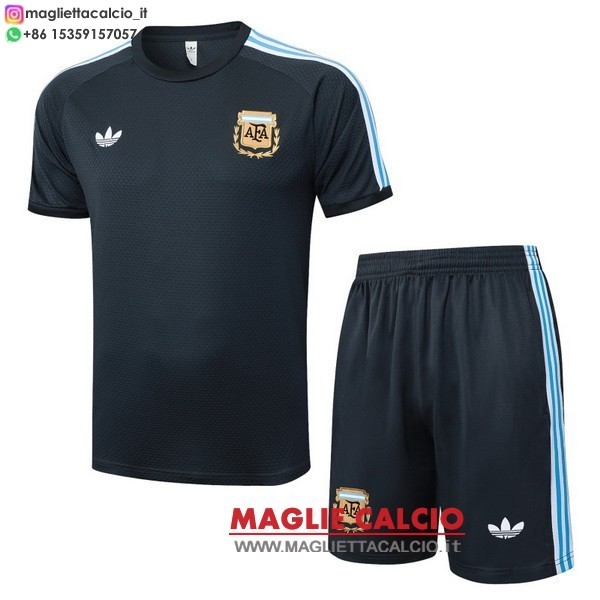 nuova formazione set completo divisione magliette argentina 2026 grigio navy
