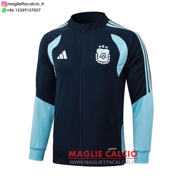 nuova argentina blu navy giacca lunga zip 2026