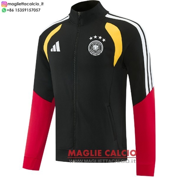 germania nero i rosso giallo giacca full zip allenamento 2026