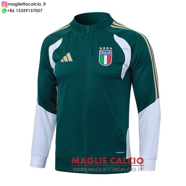 nuova italia verde bianco giacca lunga zip 2026