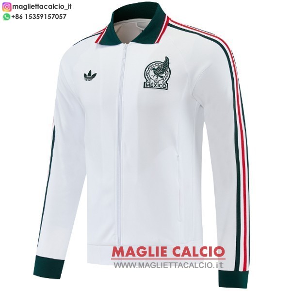 messico bianco giacca full zip allenamento 2026