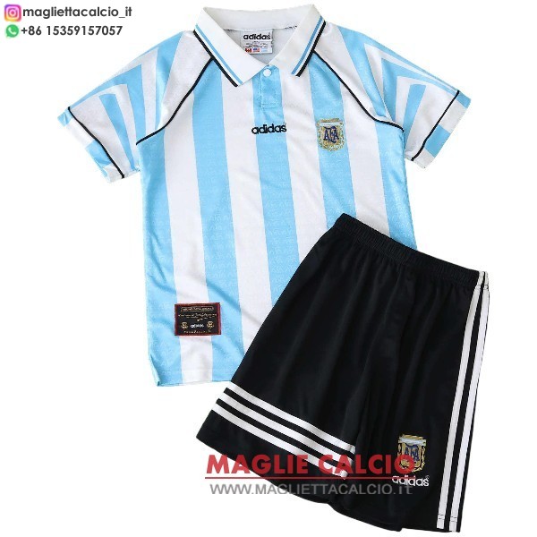 nuova prima magliette argentina retro bambino 1996