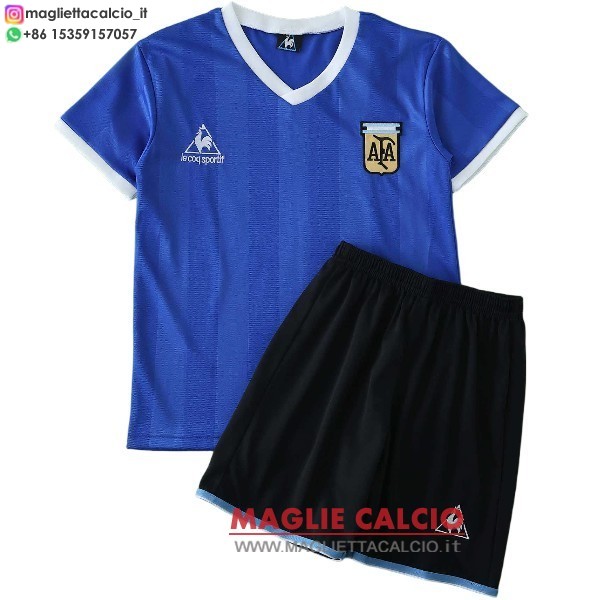 nuova seconda magliette argentina retro bambino 1986