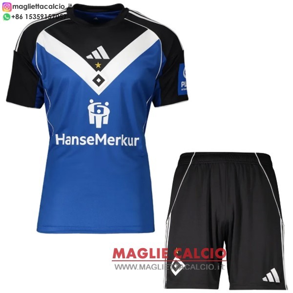 nuova seconda magliette hamburger set completo bambino 2025-2026