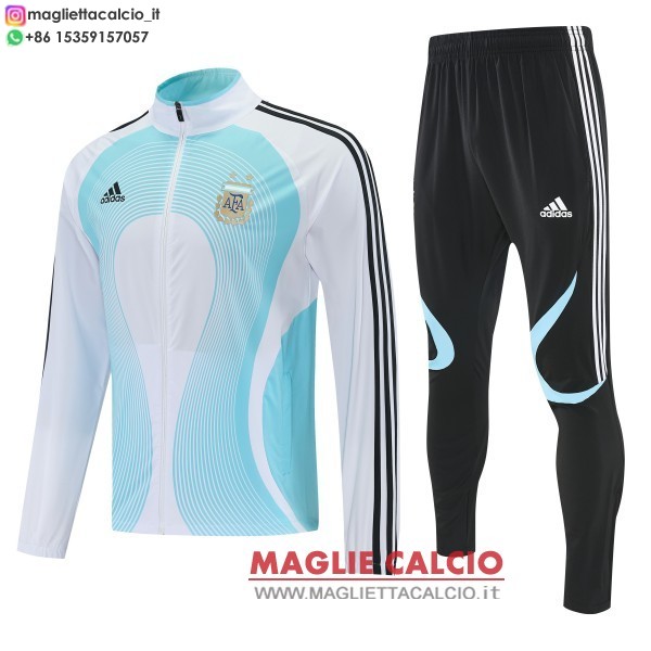 nuova argentina insieme completo bianco blu nero giacca lunga zip 2026