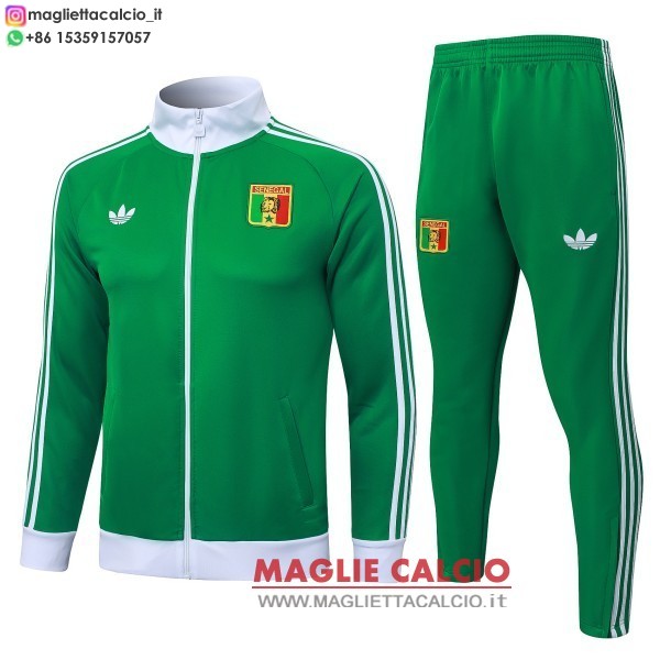 senegal insieme completo verde giacca full zip allenamento 2026