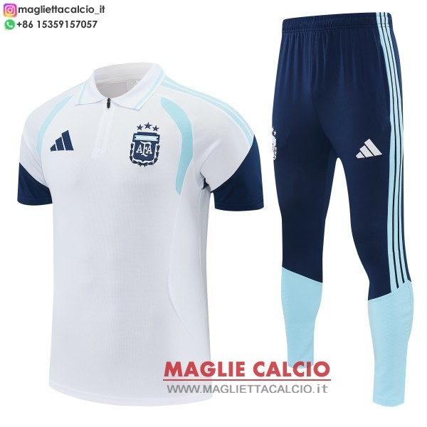 argentina set completo maglia bianco blu navy magliette polo nuova 2026