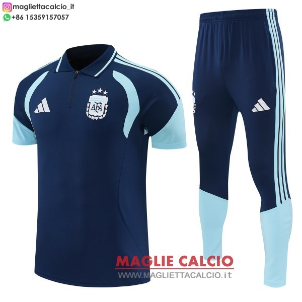 argentina set completo maglia blu navy magliette polo nuova 2026