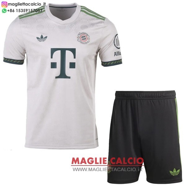 nuova speciale magliette bayern monaco set completo bambino 2025-2026 giallo verde