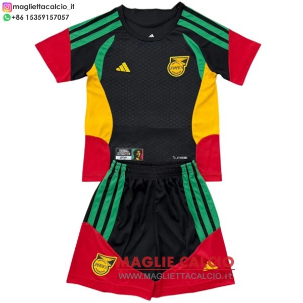 nuova speciale magliette jamaica bambino 2026 nero rosso