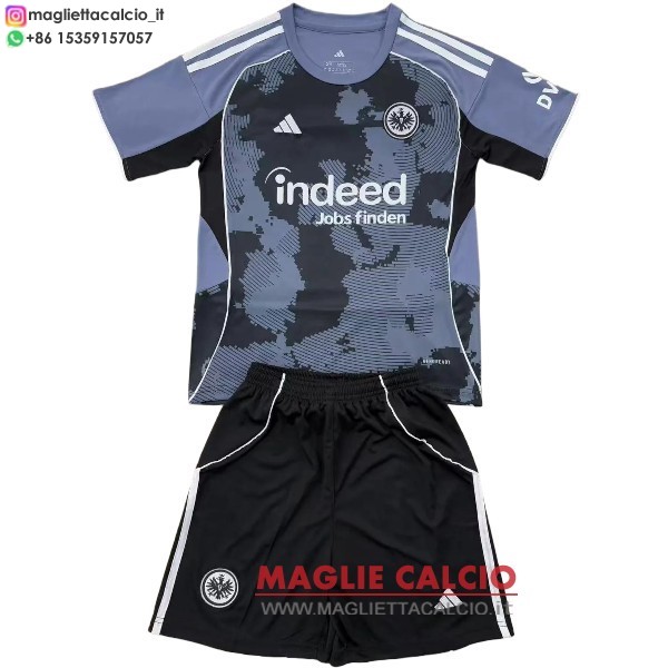 nuova terza magliette eintracht frankfurt set completo bambino 2025-2026