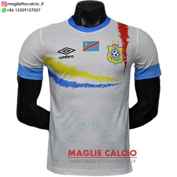 speciale giocatori magliette nazionale congo 2026 bianco blu