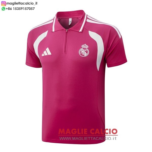 real madrid maglietta polo nuova 2026-2027 rosa bianco