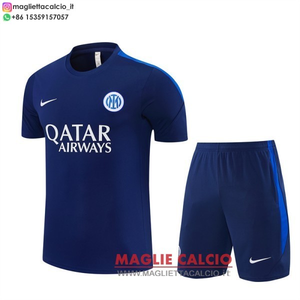 formazione magliette inter milan set completo bambino 2026-2027 blu navy