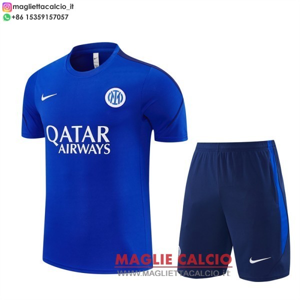 formazione magliette inter milan set completo bambino 2026-2027 blu