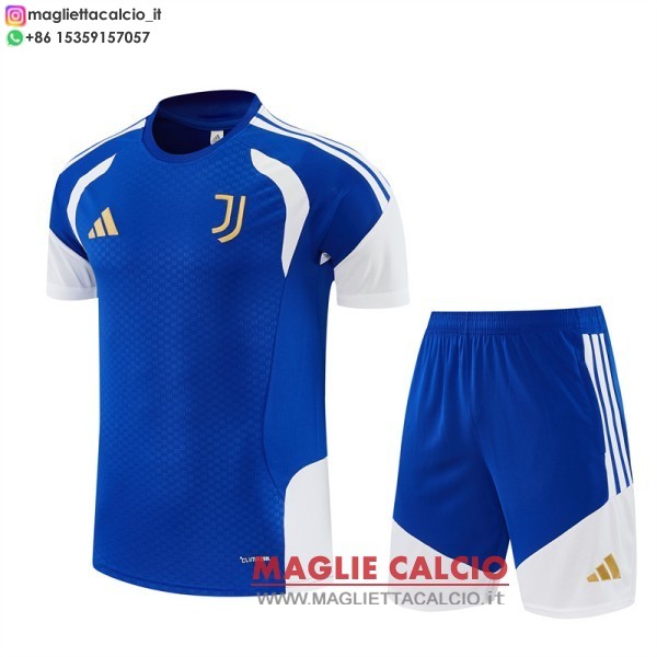 formazione bambino set completo maglia juventus 2026-2027 blu i bianco