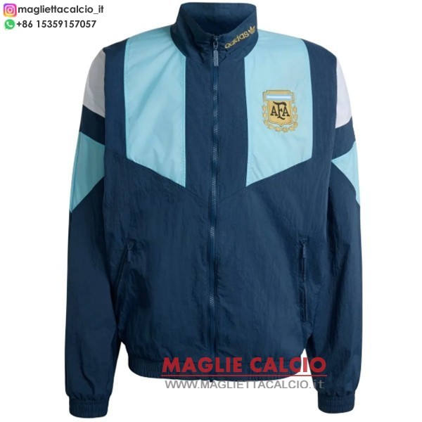 nuova retro argentina blu bianco giacca a vento 2026