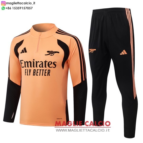nuova arsenal insieme completo arancione felpa da allenamento 2026-2027