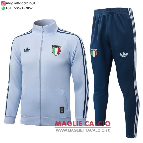 nuova italia insieme completo blu giacca lunga zip 2026