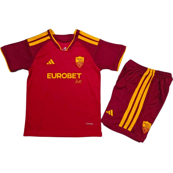 nuova prima magliette as roma set completo bambino 2026-2027