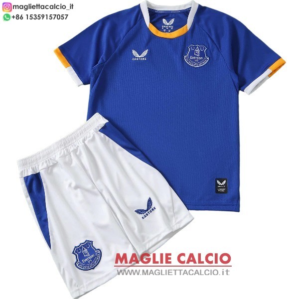nuova prima magliette everton set completo bambino 2026-2027