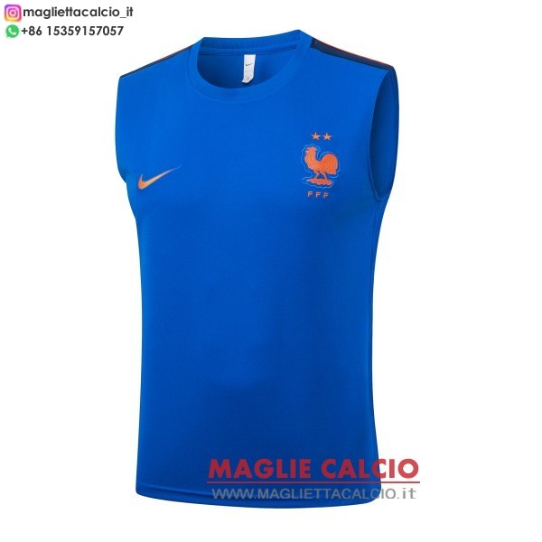 nuova formazione senza maniche divisione maglietta francia 2026 i blu