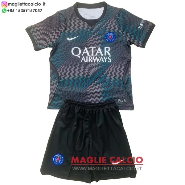 nuova portiere magliette paris saint germain set completo bambino 2026-2027 grigio