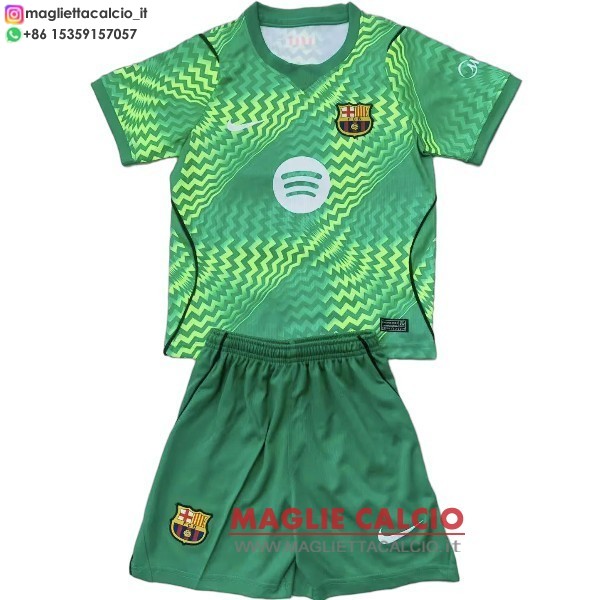 nuova portiere divisione magliette set completo uomo barcellona 2026-2027 verde