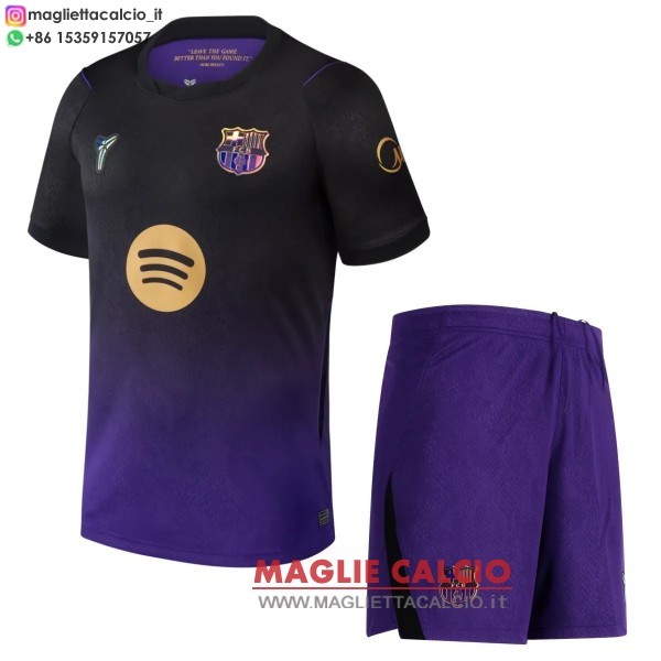 nuova seconda magliette barcellona set completo bambino 2026-2027