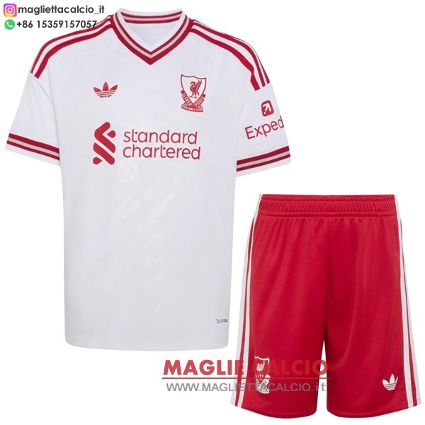 nuova seconda magliette liverpool set completo bambino 2026-2027