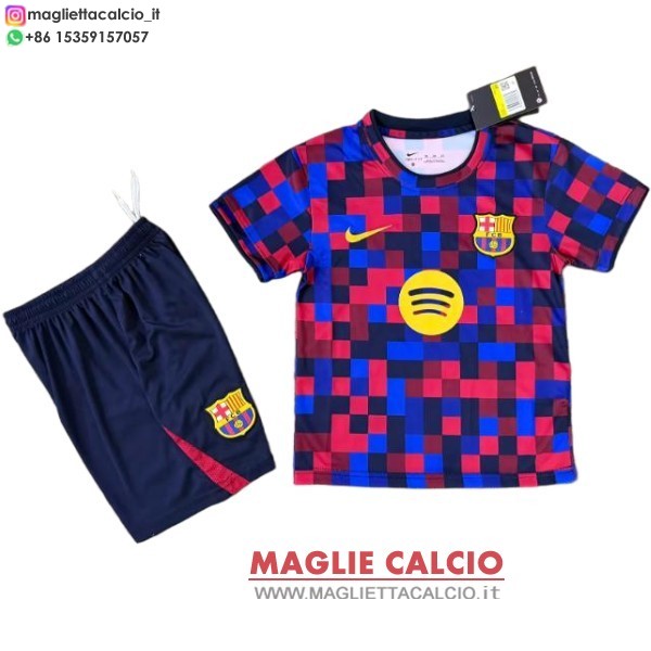 nuova speciale magliette barcellona set completo bambino 2026-2027 rosso blu