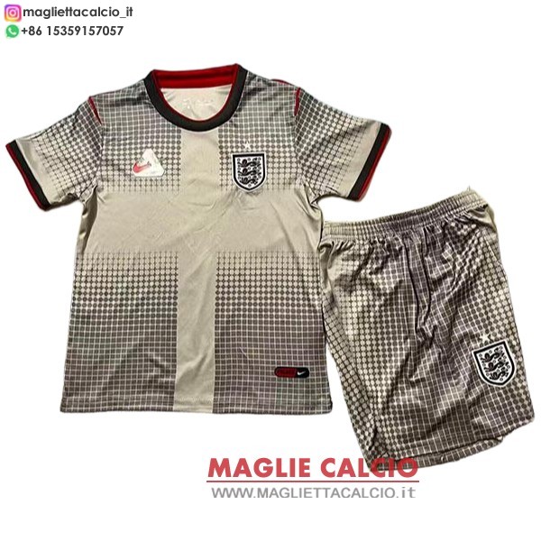 speciale magliette inghilterra bambino 2026 grigio